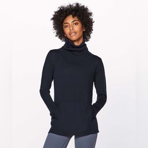 Lululemon Merino Wool Sweat & Savasana Turtleneck Sweater Inkwell
